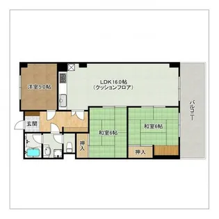 ボーン平尾【3階】の間取り