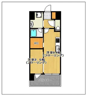 ベイグランデ【802号室】の間取り