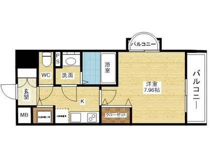 LUXE東三国Ⅴ【4階】の間取り
