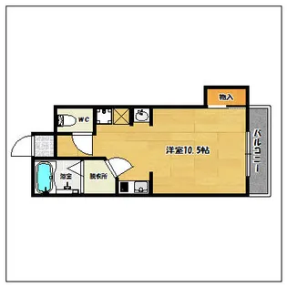 K40大濠【302号室】の間取り