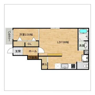 RESIDENCE城西【1階】の間取り