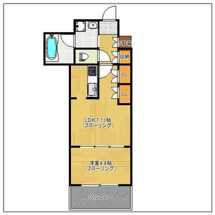 RJRプレシア博多楽水園【1004号室】の間取り