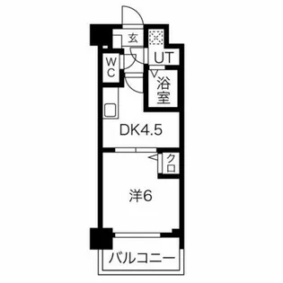 アクアプレイス京都三条朱雀【5階】の間取り