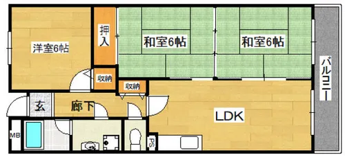 エバンタイユ22【407号室】の間取り