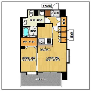 サヴォイ ブロードストリート【4階】の間取り