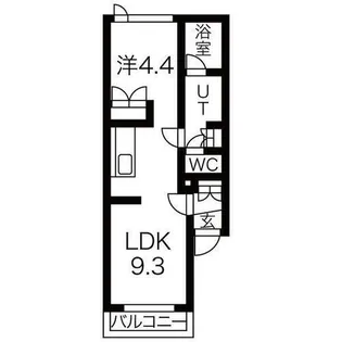 パレス24川村【206号室】の間取り