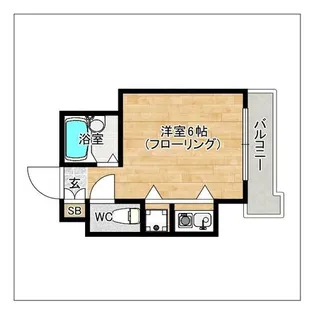 モア・フィールド箱崎II【408号室】の間取り