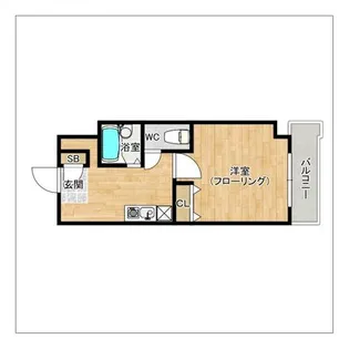モア・フィールド箱崎II【405号室】の間取り