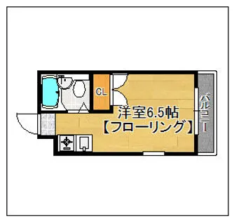 PLEAST西新【103号室】の間取り