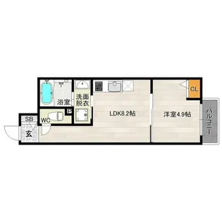 DreamStage香椎Merveille(メルベージュ)【102号室】の間取り