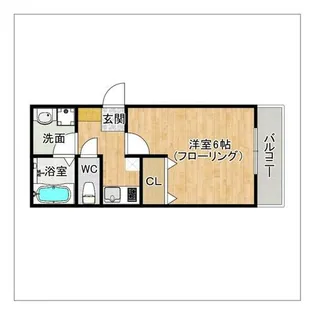 メゾンクレール二日市伍番館【2階】の間取り