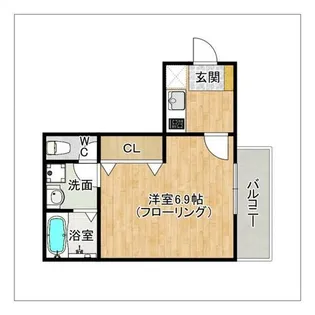 メゾンクレール二日市伍番館【1階】の間取り