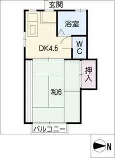 エクセルあべ【1階】の間取り