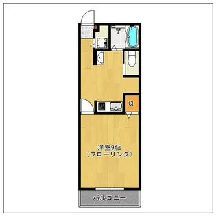 クラウンズワン箱崎【2階】の間取り