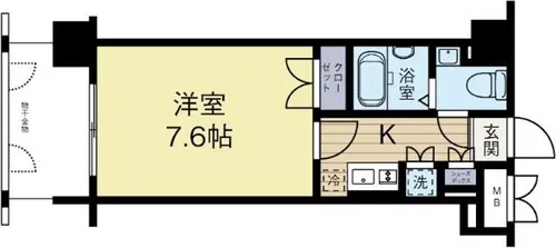 ダイナコートエスタディオサラB棟【3階】の間取り