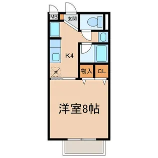 SurplusⅠ宮前 A・B棟【2階】の間取り