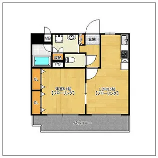 グラディート【302号室】の間取り