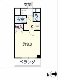 グリーンハウス中川【3階】の間取り