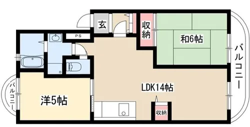 グリーンコート浅井【4階】の間取り