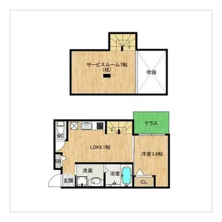 DreamStage博多南angelo【101号室】の間取り