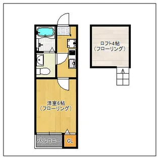 ジュークII【2階】の間取り