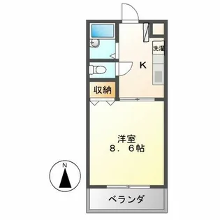 サンシャイン上前津【605号室】の間取り