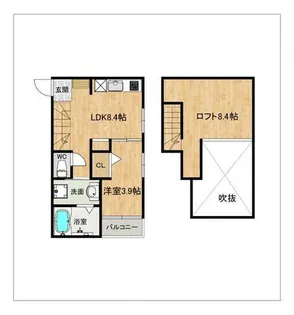 DreamStage南福岡Dr?m(デュロム)【2階】の間取り