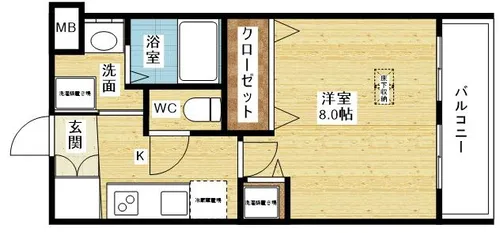 スプランディッド新大阪DUE【6階】の間取り