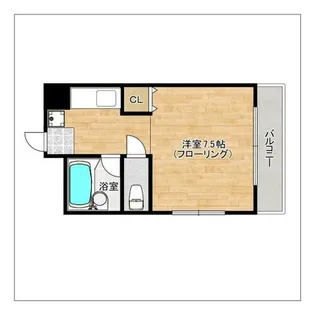 リベルテ西片江【205号室】の間取り