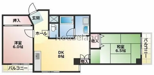 グリーンヴィラ新谷【5階】の間取り