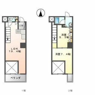 グラン・アベニュー白川公園【1108号室】の間取り