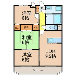 ユーミー マンション アルファ【1階】の間取り