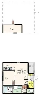 ハーモニーテラスティーエイチ【202号室】の間取り