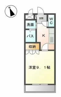 サニーパレス【2階】の間取り