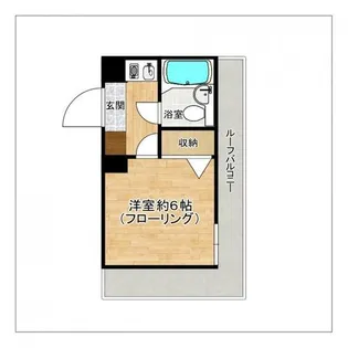 メゾンドクレマン【602号室】の間取り