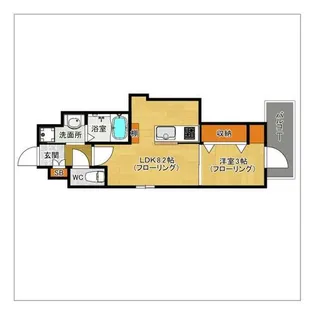 ライフプラン赤坂【305号室】の間取り