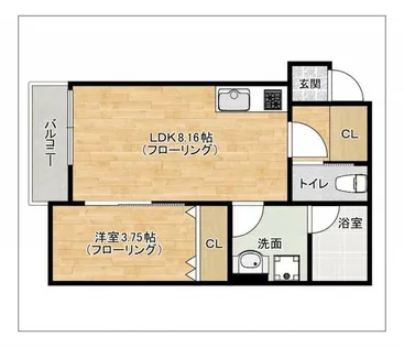 オルスト【302号室】の間取り
