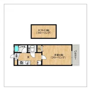 プレステージ野間【105号室】の間取り