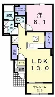 シェーネ淳【1階】の間取り