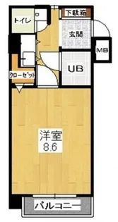 朝日プラザ香椎IIステーションスクエア【6階】の間取り