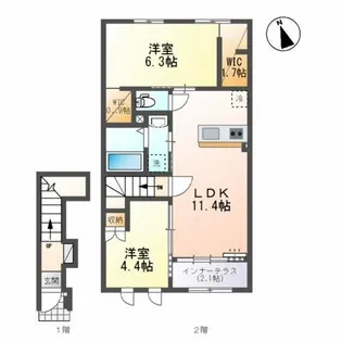 リコリス【2階】の間取り