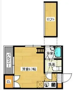 ブレインズ室見サード【205号室】の間取り