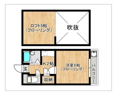 ベルハウス【2階】の間取り