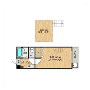 アンジェリーク平和【101号室】の間取り