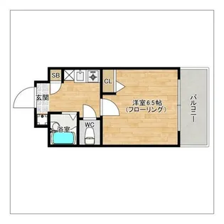 オネスト県庁前【501号室】の間取り