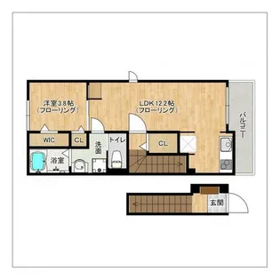 クレストアドバンステンパイI【202号室】の間取り