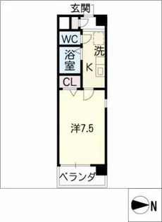 美佳ハイツ【1階】の間取り
