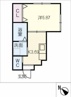 シェラトン桜【1階】の間取り