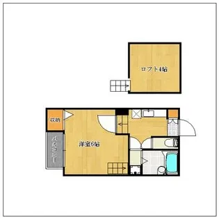 コンフォートベネフィス箱崎10【2階】の間取り
