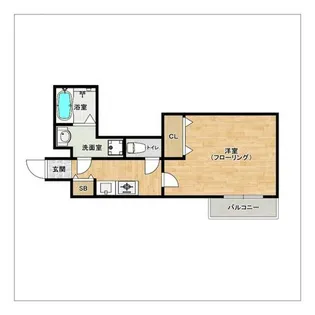 ローズモント・フレア六本松【406号室】の間取り